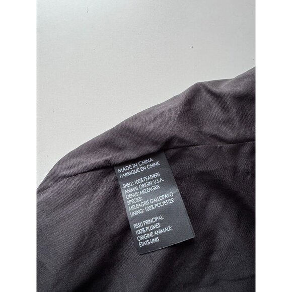 CLUB MONACO Violet Soot Black Genuine Feather Fur Vest, Size M - Picture 14 of 15